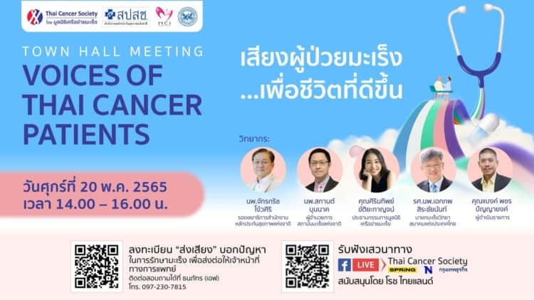 Voices of Thai Cancer Patients เสียงผู้ป่วยมะเร็งเพื่อชีวิตที่ดีขึ้น